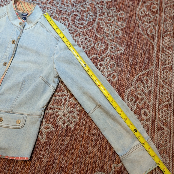 GAP Light Blue Denim Jacket with Button Accents - Picture 10 of 12